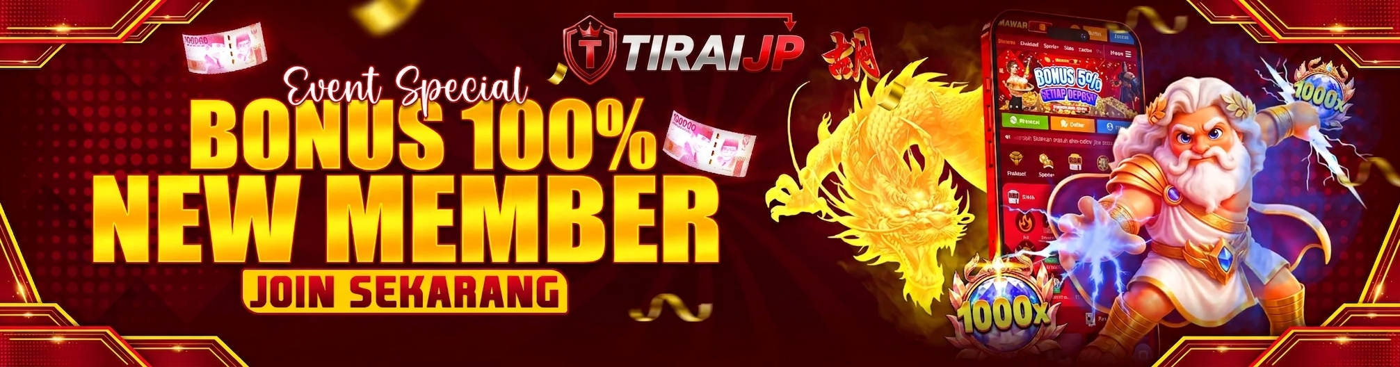WELCOME BONUS NEW MEMBER 100%