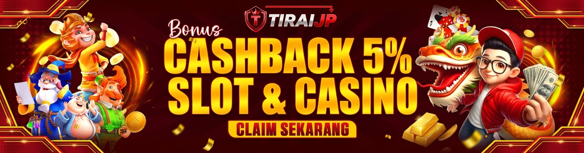 BONUS CASHBACK SLOT & CASINO 5%