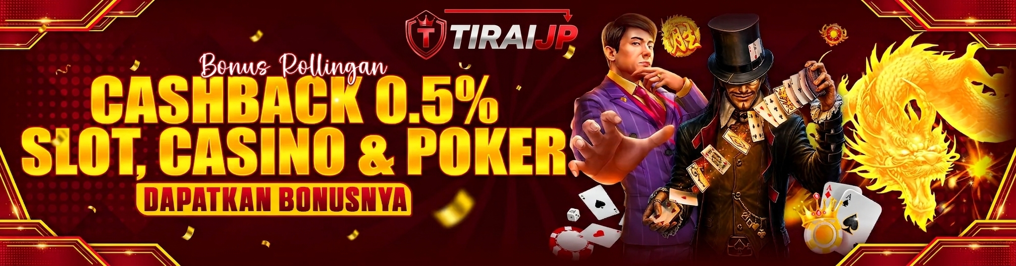 BONUS ROLLINGAN SLOT, CASINO & POKER 0.5%